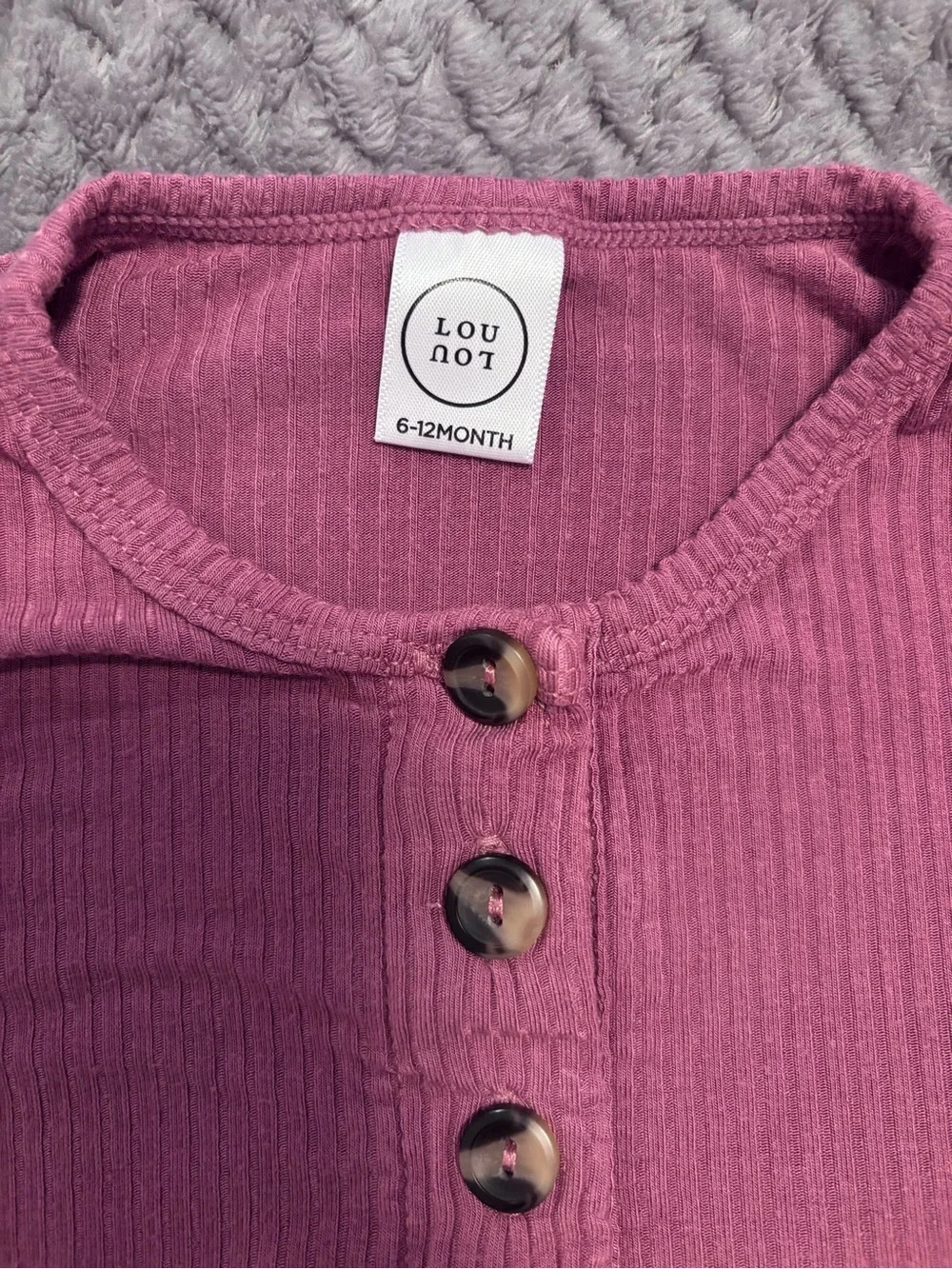 EUC. Lou Lou & Company ribbed top and bottoms. 6-12 Month.